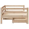 vidaXL Lit de jour avec tiroirs sans matelas 80x200 cm bois massif