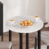 vidaXL Plateau de table Blanc brillant 60 x 60 x 1,5 cm