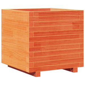 vidaXL Jardini&egrave;re cire marron 50x50x49,5 cm bois de pin massif