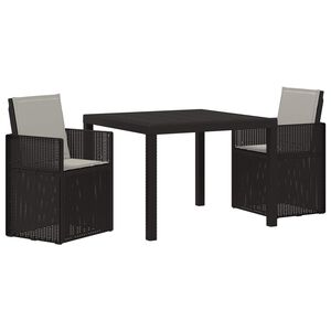 vidaXL Ensemble de salle &agrave; manger pour jardin 3 pc PP