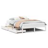 vidaXL Cadre de lit sans matelas blanc 160x200 cm bois de pin massif