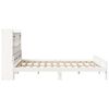 vidaXL Lit biblioth&egrave;que sans matelas blanc 180x200 cm bois pin massif