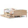 vidaXL Cadre de lit sans matelas 140x190 cm bois de pin massif