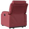 vidaXL Fauteuil inclinable de massage Rouge bordeaux Similicuir