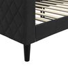 vidaXL Lit de repos sans matelas noir 80x200 cm velours