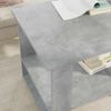 vidaXL Table basse Gris b&eacute;ton 72 x 50 x 50 cm Bois d'ing&eacute;nierie