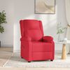 vidaXL Fauteuil inclinable &eacute;lectrique Rouge Similicuir