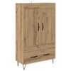 vidaXL Haut Armoire Ch&ecirc;ne artisanal 69,5 x 31 x 115 cm