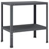 vidaXL Table de rempotage 80 x 50 x 80 cm Acier enduit de poudre