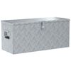 vidaXL Bo&icirc;te en aluminium 90,5x35x40 cm Argent&eacute;