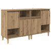 vidaXL Buffets 2 pcs Ch&ecirc;ne artisanal 60 x 35 x 70 cm Bois d'ing&eacute;nierie