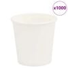 vidaXL Tasses &agrave; caf&eacute; en papier 1000 pcs 4oz 100ml blanc