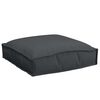 vidaXL Coussin 2 pcs Noir 40 x 40 x 8 cm Tissu Oxford