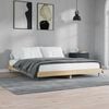 vidaXL Cadre de lit sans matelas ch&ecirc;ne sonoma 180x200 cm