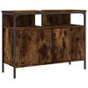 vidaXL Armoire lavabo de salle de bain ch&ecirc;ne fum&eacute; 80x30x60 cm