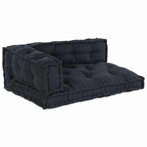 vidaXL Coussin de canap&eacute; sur palette 3 pcs Anthracite 120 x 80 x 38 cm