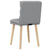 vidaXL Chaises à manger lot de 2 gris clair tissu