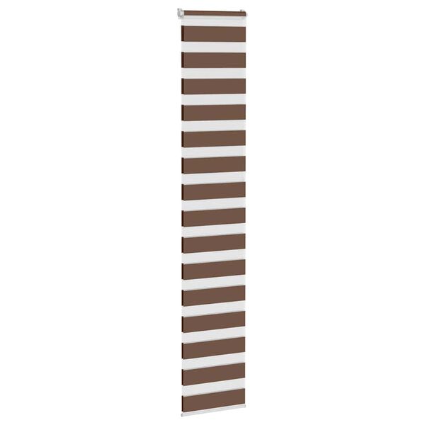 vidaXL Store z&egrave;bre marron 50x230 cm largeur du tissu 45,9 cm polyester