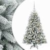 vidaXL Arbre de No&euml;l Artificiel avec Boule 120 cm 150 LED Blanc chaud