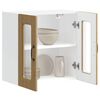 vidaXL Armoire murale de cuisine avec porte vitr&eacute;e "Kalmar" Ch&ecirc;ne artisanal Bois d'ing&eacute;nierie