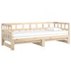 vidaXL Lit coulissant sans matelas bois de pin massif 2x(90x190) cm