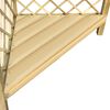 vidaXL Pergola d'angle avec si&egrave;ge 130x130x197 cm Bois de pin Impr&eacute;gn&eacute;