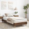 vidaXL Cadre de lit sans matelas ch&ecirc;ne marron 90x200cm bois ing&eacute;nierie