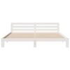 vidaXL Cadre de lit sans matelas blanc 180x200 cm bois massif de pin