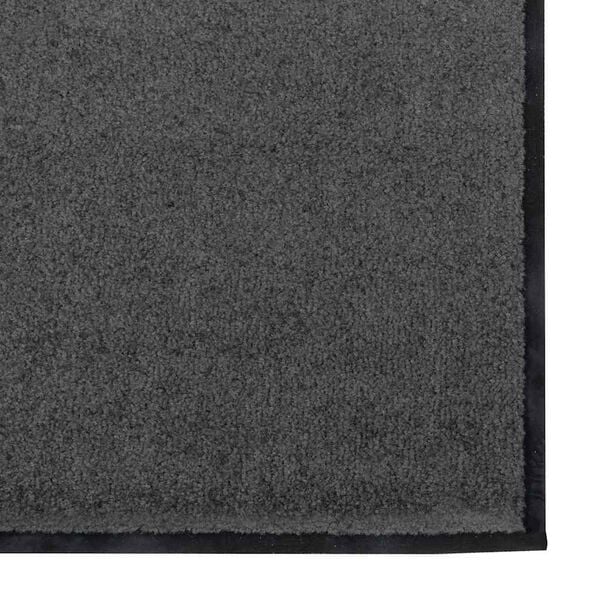 vidaXL Tapis d'entr&eacute;e Anthracite et noir 120 x 300 cm Polyamide et PVC