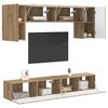 vidaXL Ensemble meuble TV 4 pcs Bois ancien Bois d'ing&eacute;nierie