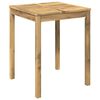 vidaXL Table de d&icirc;ner de jardin Blanc 60 x 60,5 x 75 cm
