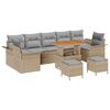 vidaXL Ensemble de canap&eacute; de jardin 10 pc 9-Nombre de places