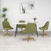 vidaXL Chaises pivotantes &agrave; manger lot de 4 vert clair velours