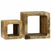 vidaXL Meuble TV 2 pcs Marron Bois de manguier brut massif