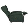 vidaXL Fauteuil de massage Vert fonc&eacute; Tissu
