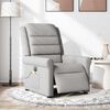 vidaXL Fauteuil de massage inclinable &eacute;lectrique gris nuage tissu