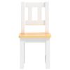 vidaXL Ensemble de table et chaises pour enfants 3 pcs Blanc et beige