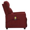 vidaXL Fauteuil de massage Rouge bordeaux Tissu