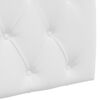 vidaXL T&ecirc;te de lit suspendue Montage mural Blanc 190 x 55 x 7 cm tissu
