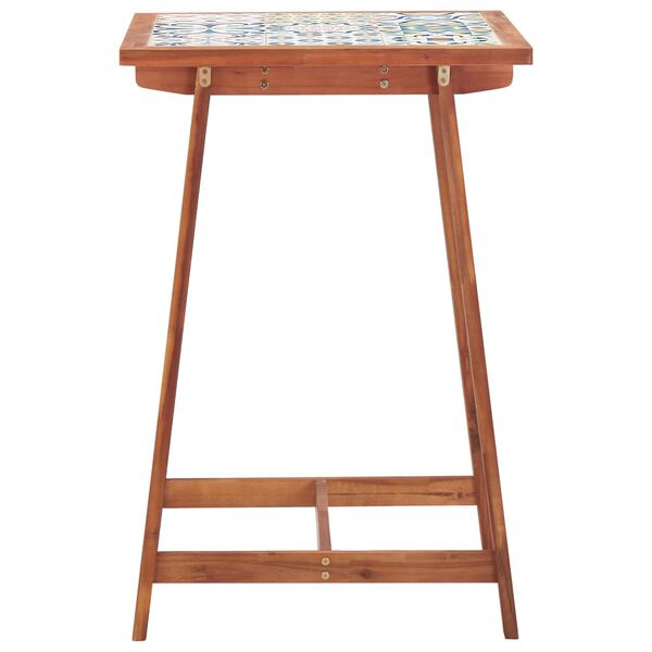 vidaXL Ensemble de bar d'ext&eacute;rieur 3 pcs Carreau mosa&iuml;que et acacia