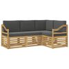 vidaXL Ensembles de canap&eacute;s 4 pcs Blanc et anthracite