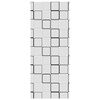 vidaXL Store enrouleur de douche 110x240 cm largeur du tissu 106 cm