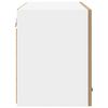 vidaXL Armoire suspendue 2 pcs Ch&ecirc;ne Artisan et Blanc 60 x 31 x 40 cm