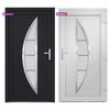 vidaXL Porte d'entrée anthracite 88x200 cm PVC