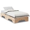 vidaXL Cadre de lit sans matelas empilable 90x190 cm bois massif