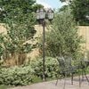 vidaXL Poteau de lumière de jardin Bronze Aluminium et verre