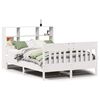 vidaXL Cadre de lit sans matelas blanc 120x200 cm bois de pin massif