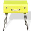 vidaXL Tables de chevet 2 pcs 49,5x36x60 cm Jaune