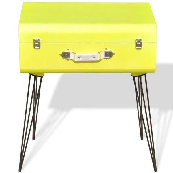 vidaXL Tables de chevet 2 pcs 49,5x36x60 cm Jaune