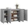 vidaXL Buffet Sonoma gris 135x41x75 cm Bois d'ing&eacute;nierie
